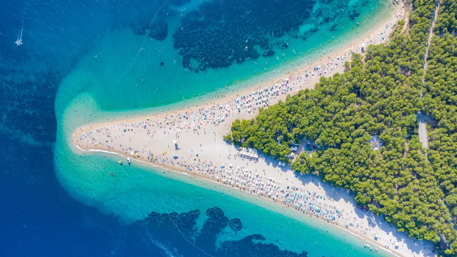 Zlatni Rat, Bol, Brač, Croatia - Blue Flag beach