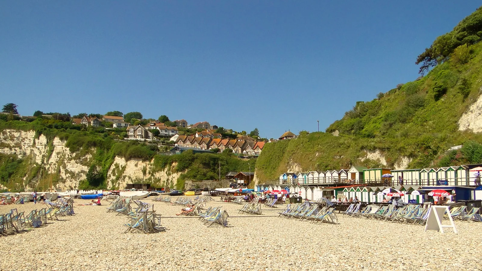 Beer, England, United Kingdom - Blue Flag beach