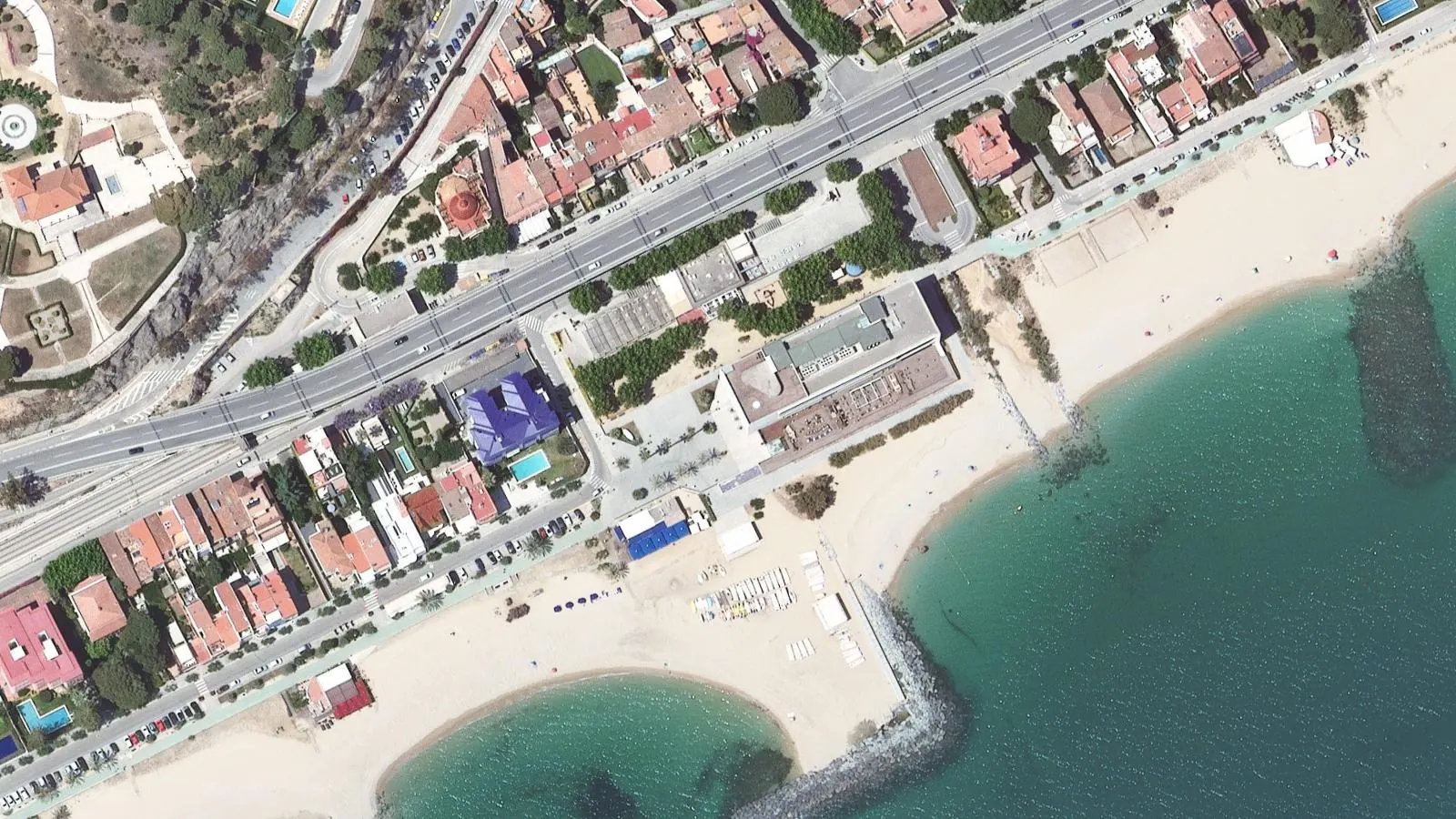 Dels Tres Micos, Caldes d'Estrac, Spain - Blue Flag beach