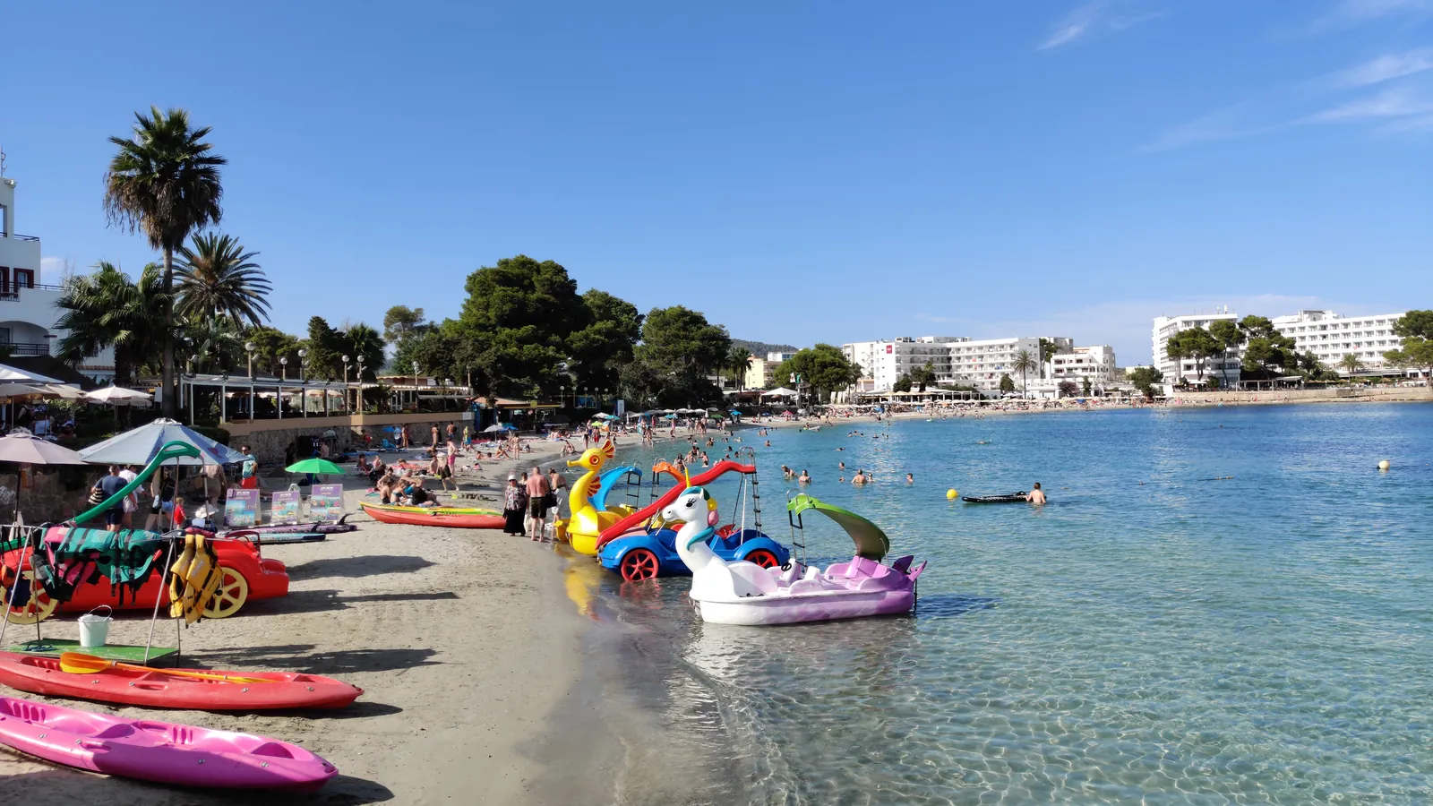 Es Canar, Santa Eulària des Riu, Spain - Blue Flag beach
