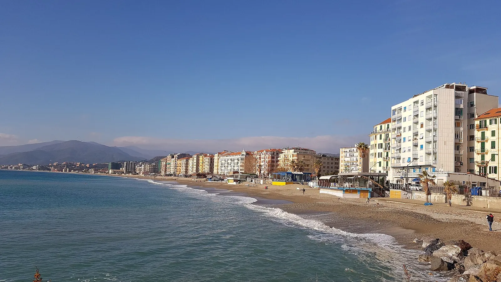 Fornaci, Savona, Italy - Blue Flag beach