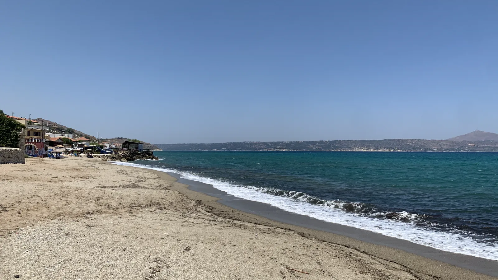 Kalyves beach, Crete, Greece - sand and the sea