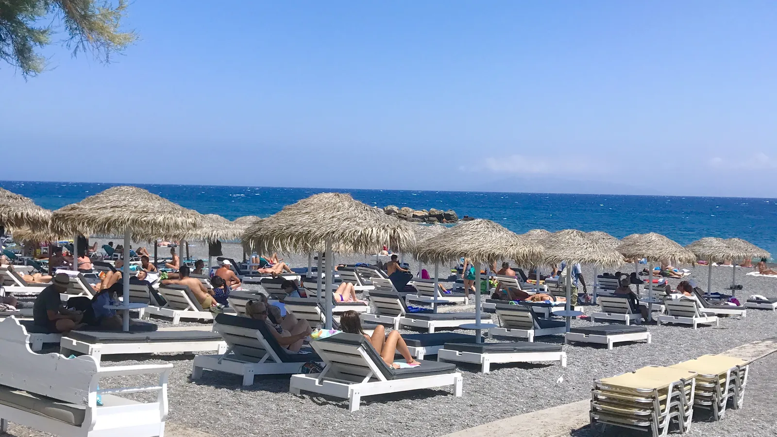 Kamari 2, Thira, Greece - Blue Flag beach