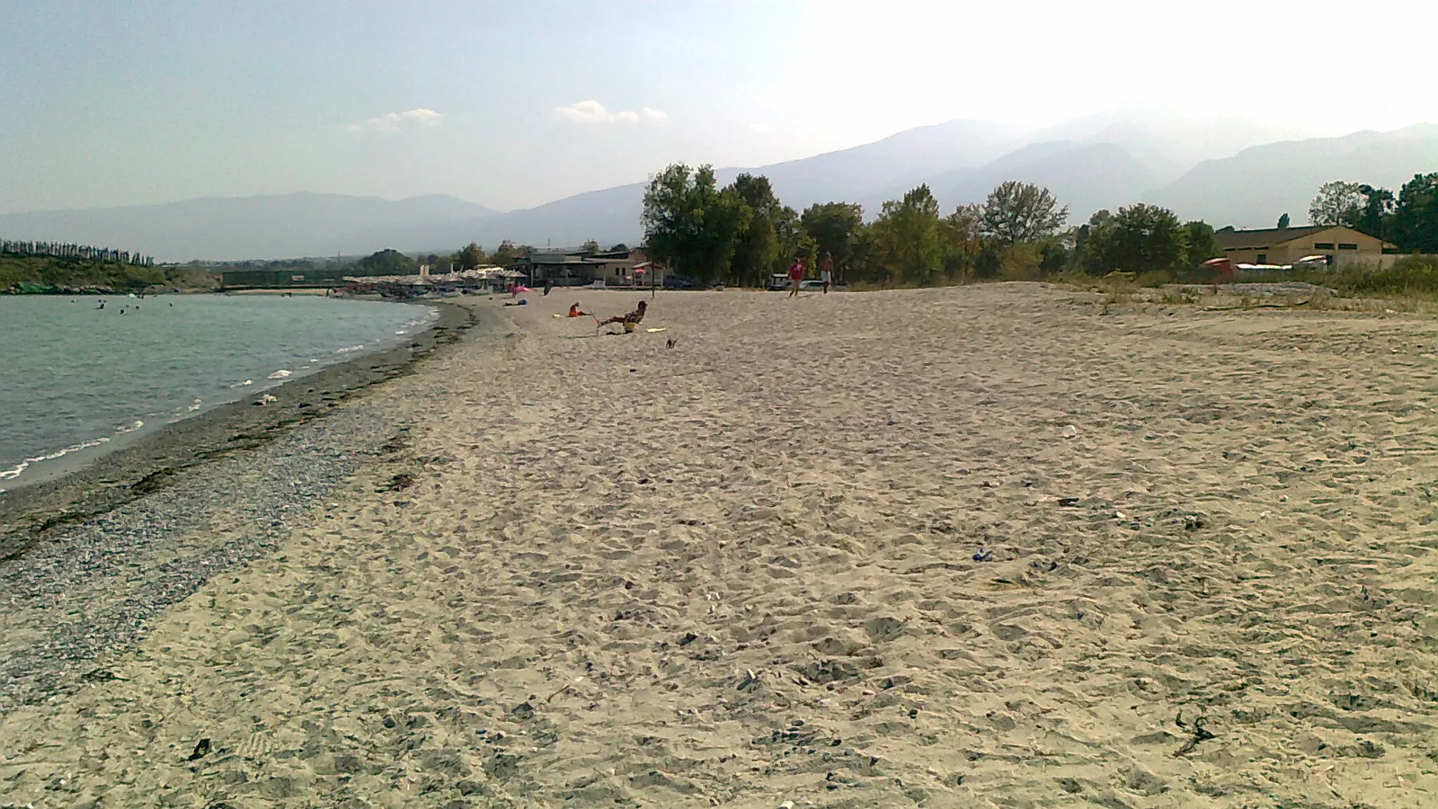 Litochoro beach, Pieria, Greece - sand and the Aegean