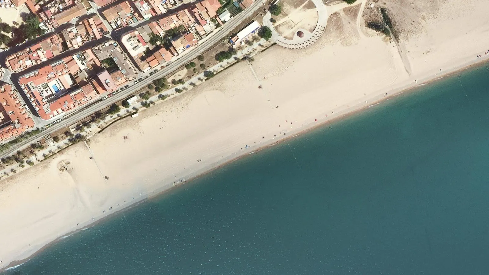 Malgrat centre, Malgrat de Mar, Spain - Blue Flag beach
