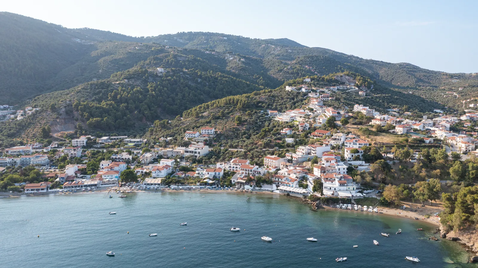 Megali Ammos beach, Skiathos, Greece - sand and the Aegean