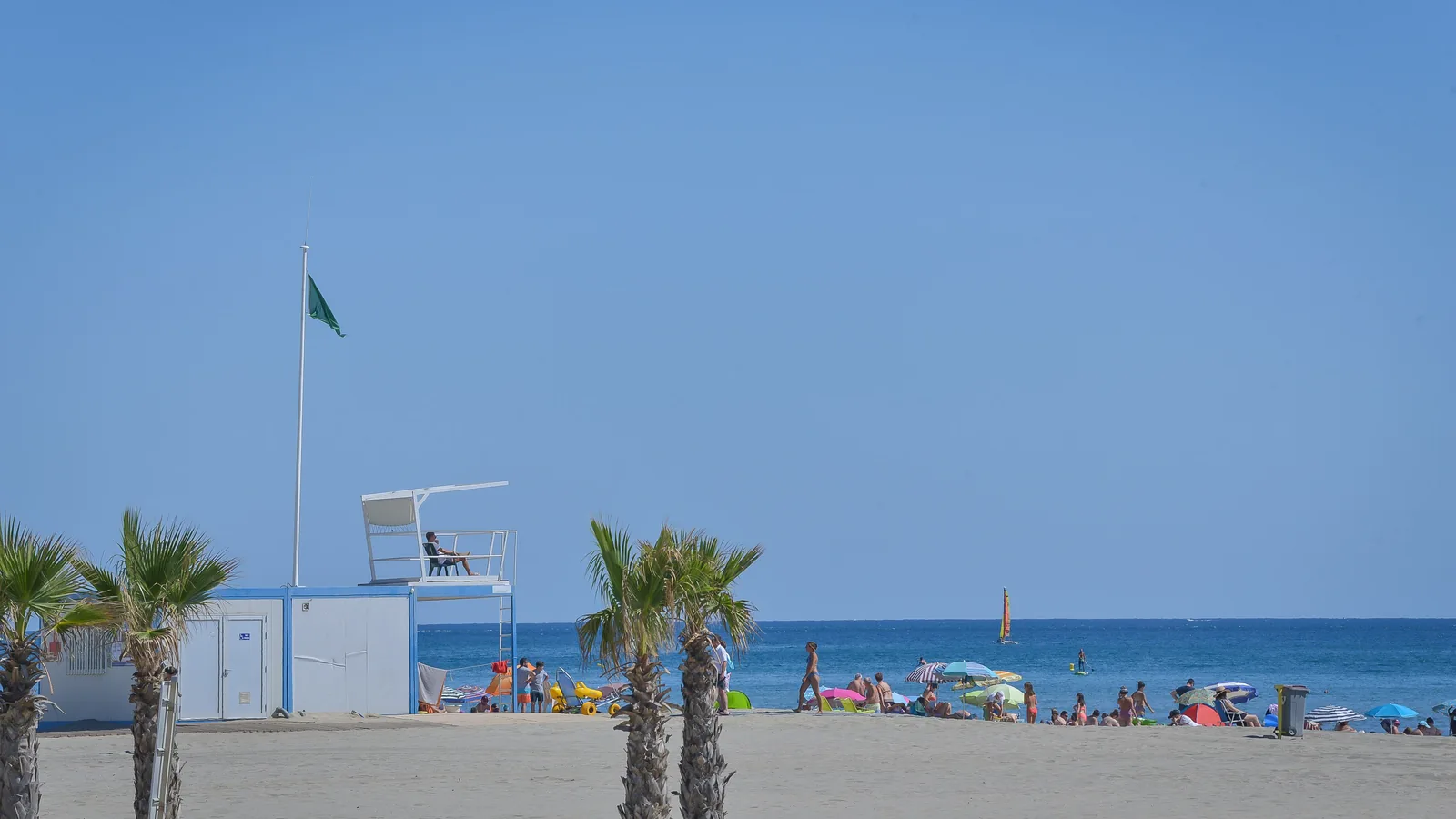 Plage de la Marenda, Canet-en-Roussillon, France - Blue Flag beach