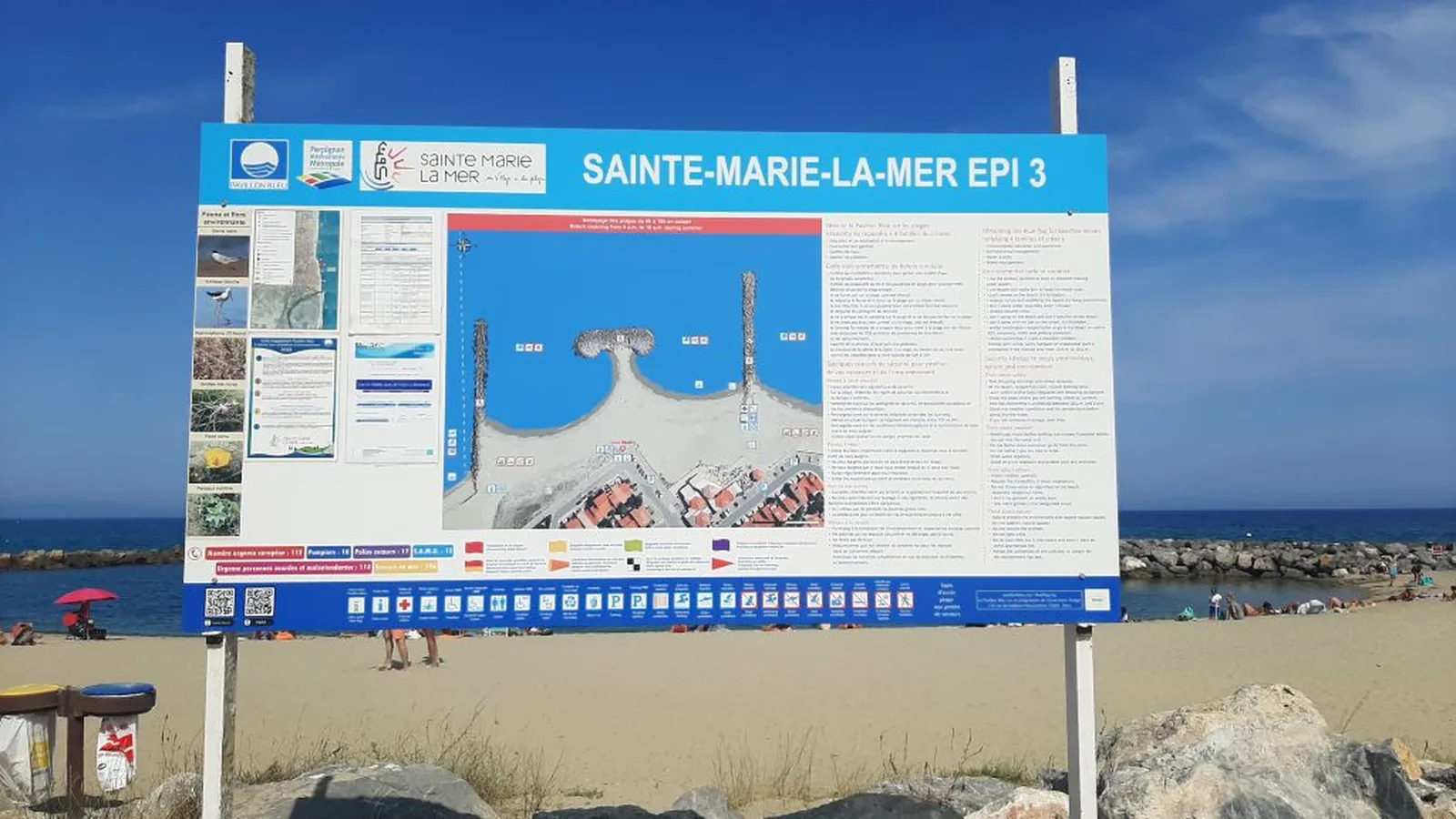 Plage du 3ème Epi, Sainte-Marie-la-Mer, France - Blue Flag beach