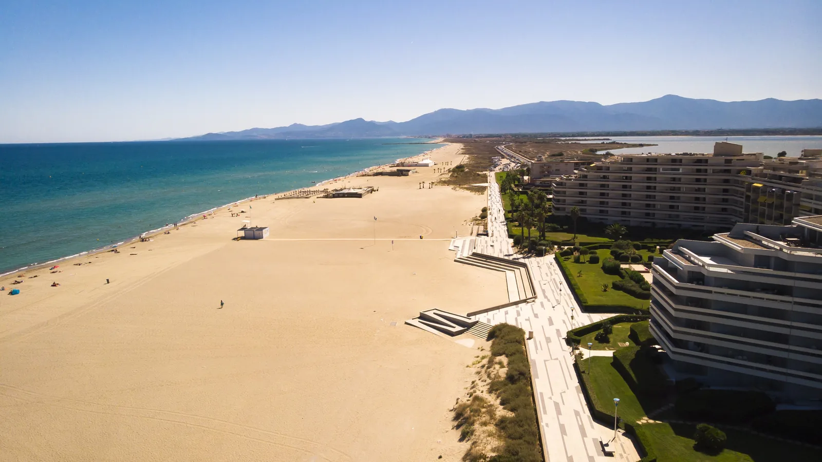 Plage du Mar Estang, Canet-en-Roussillon, France - Blue Flag beach