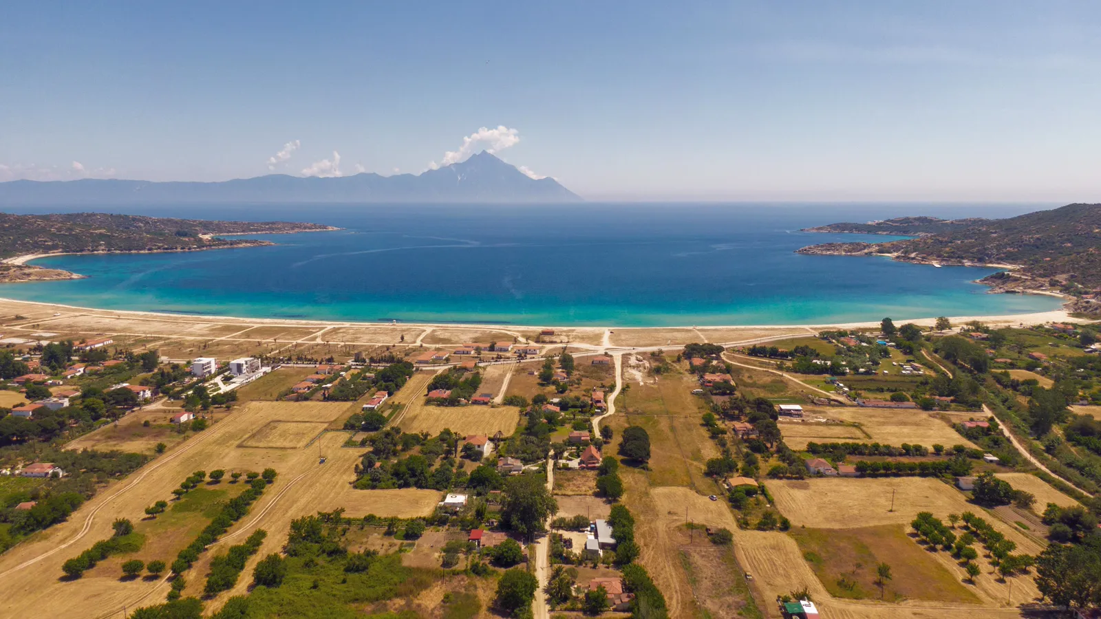 Sykia beach, Sithonia, Greece - sand and the Aegean